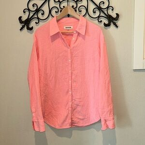 BODEN BUTTON DOWN 100% COTTON LONG SLEEVE TOP SIZE 12